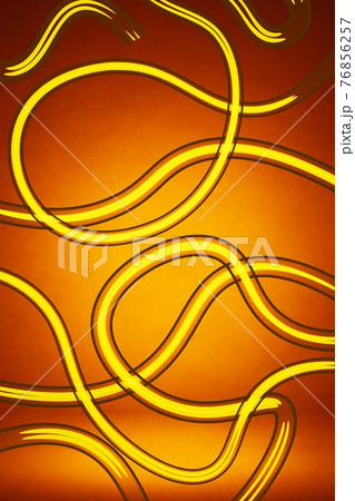 Composition of tubes on orange background, 3D rendering Composition of tubes on orange background, 3D rendering 76856257