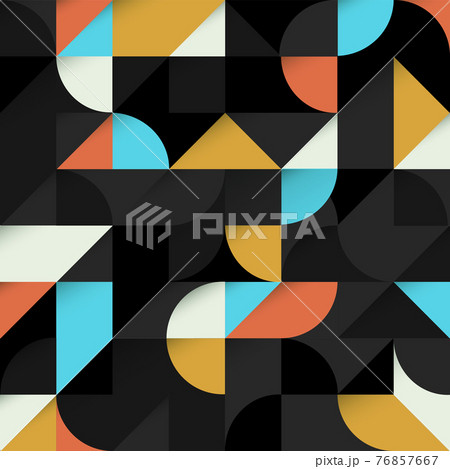 Orange and blue abstract Geometric Shapes Background. Seamless Vector Orange and blue abstract Geometric Shapes Background. Seamless Vector 76857667