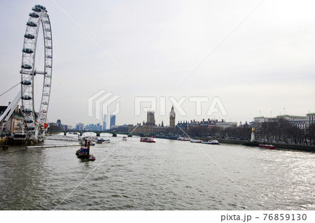 London Eye and Big Ben in London, UK London Eye and Big Ben in London, UK 76859130