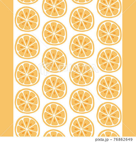 スライスされた可愛いオレンジの背景パターン シームレスのイラスト素材