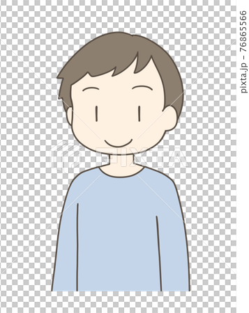 Male illustration smile Male illustration smile 76865566