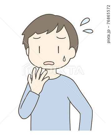 男性のイラスト 焦るのイラスト素材