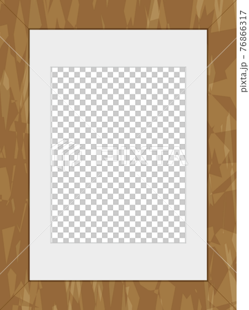 時尚的木製框架的圖像插圖 76866317