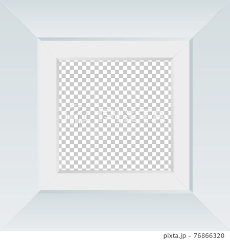 時尚相框圖像插畫（方形）（白色） 76866320