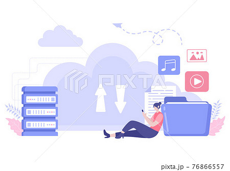 Cloud Backup Storage illustration of Computer System For Information Sharing, Hosting, Saving, Copying File, Server, and Data Center Cloud Backup Storage illustration of Computer System For Information Sharing, Hosting, Saving, Copying File, Server, and Data Center 76866557