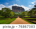 Sigiriya rock mountain palace. 76867383