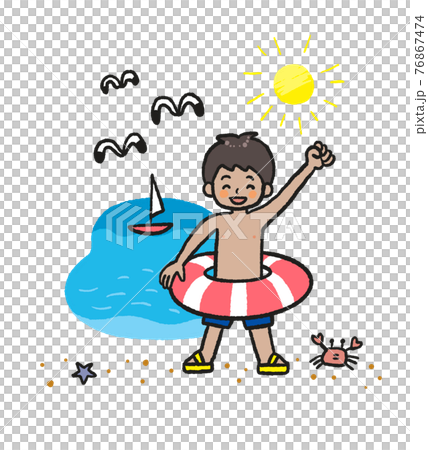 海水浴のイラスト 海水浴のイラスト 76867474