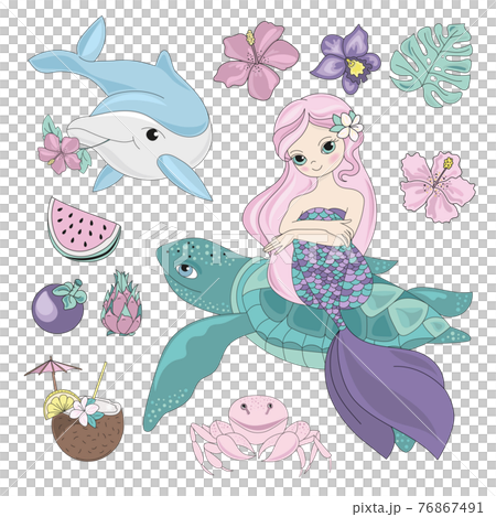 cartoon mermaid princess