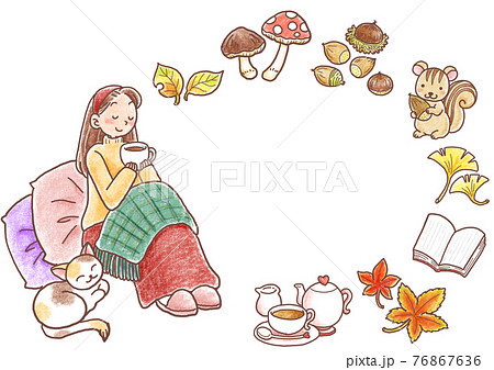 11月のイメージのイラスト素材