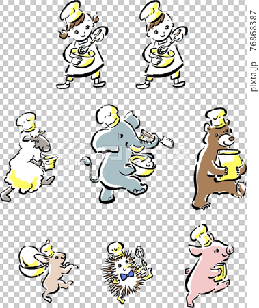 Making sweets with animals Making sweets with animals 76868387