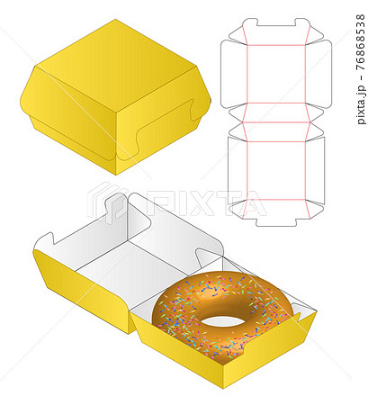 Box packaging die cut template design. 3d mock-up Box packaging die cut template design. 3d mock-up 76868538