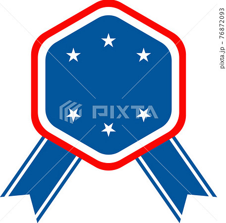 Badge, logo or award icon. Independence day of USA 76872093