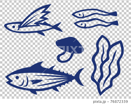 出汁の素材のイラストセット 76872339