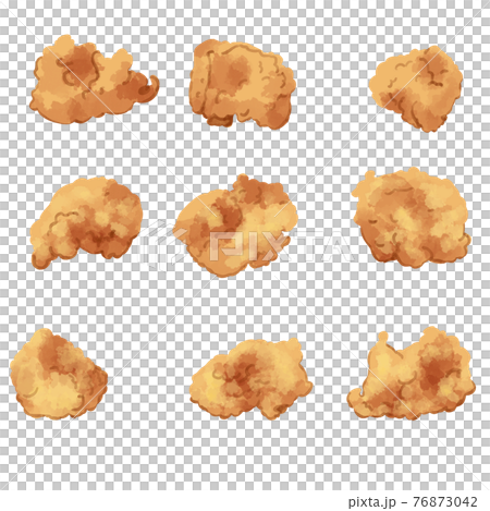 Watercolor fried chicken illustration set - Stock Illustration ...