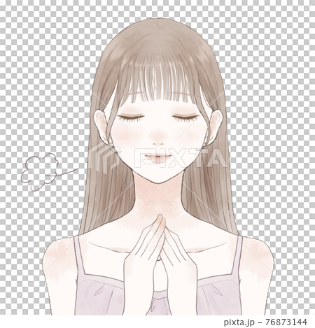 安心している女性 76873144