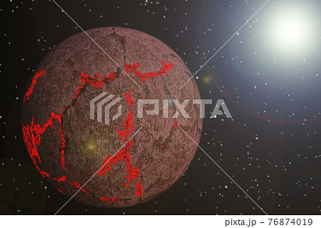 超新星爆発前の恒星のイメージイラストのイラスト素材