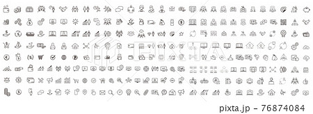 business contacts icons set vector 76874084
