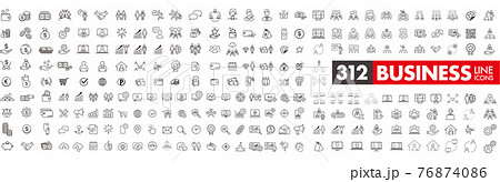 business contacts icons set vector 76874086