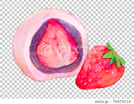 水彩插圖糖果一護大福 76874218