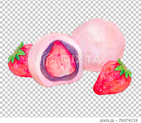 水彩插圖糖果一護大福 76874219