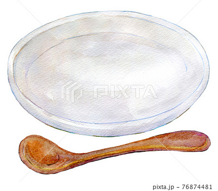 水彩イラスト 食器 水彩イラスト 食器 76874481