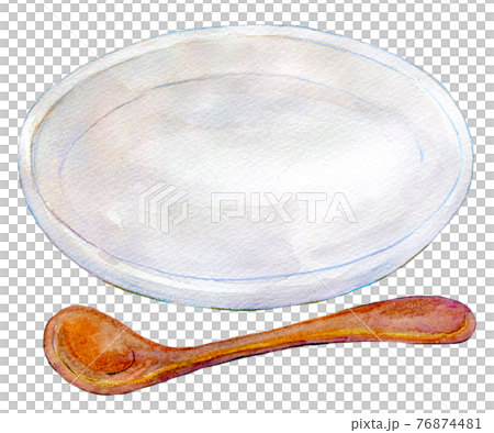 水彩イラスト 食器 水彩イラスト 食器 76874481
