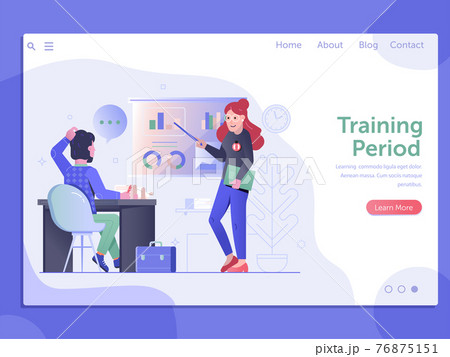 Job Training Period Web Landing Page Banner 76875151