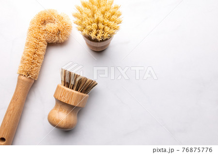 Bamboo Kitchen Scrub Brush Set of 3 76875776