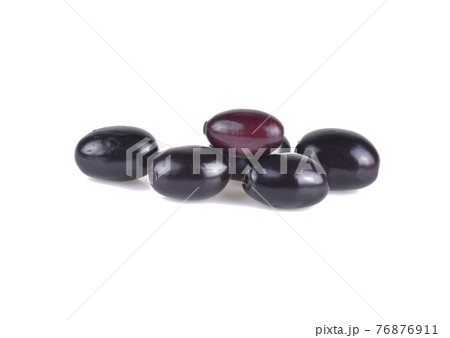 Jambolan plum or Java plum on white background 76876911