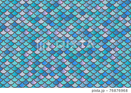 鱗 波 魚 龍 背景 壁紙 モザイク 模様のイラスト素材
