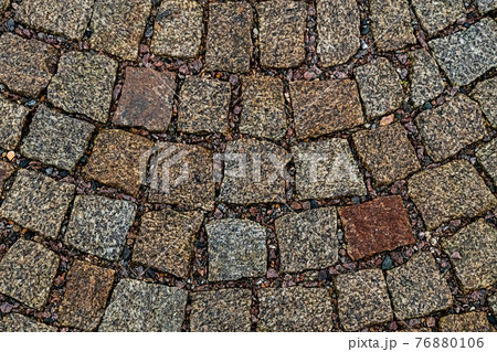 town square background urban, stone pattern folded in a fan 76880106