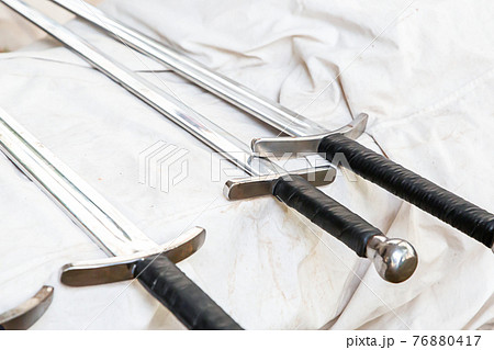 black sword handle silver knight weapon for war 76880417