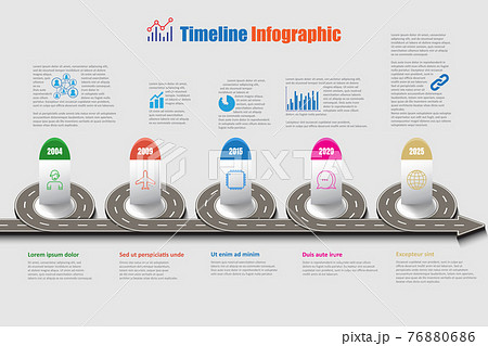 Business road map timeline infographic, Vector Illustration 76880686