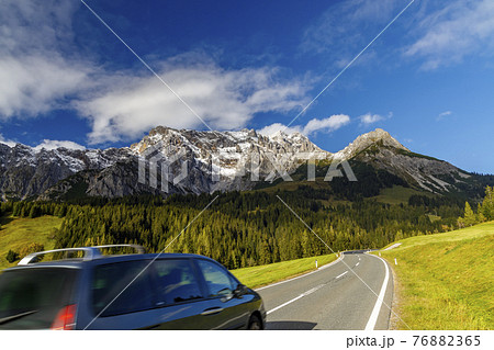 Autumn Austrian Alps nearby Bischofshofen Autumn Austrian Alps nearby Bischofshofen 76882365