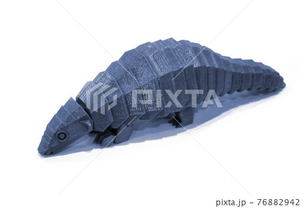Abstract object printed by 3d printer on white background. Abstract object printed by 3d printer on white background. 76882942