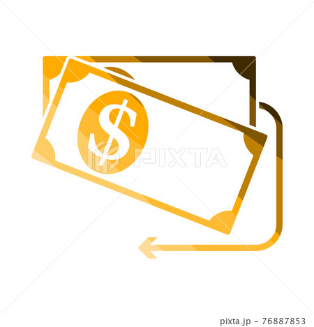Cash Back Dollar Banknotes Icon Cash Back Dollar Banknotes Icon 76887853