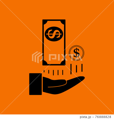 Cash Back To Hand Icon Cash Back To Hand Icon 76888828