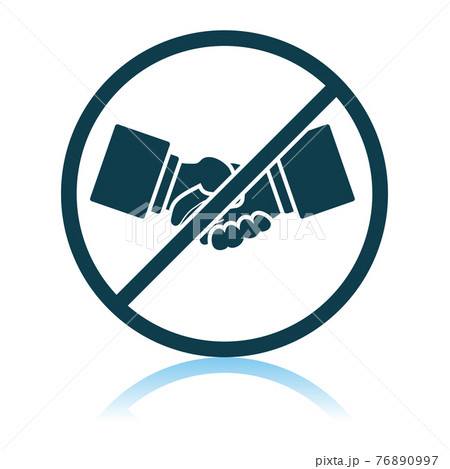 No Hand Shake Iconのイラスト素材