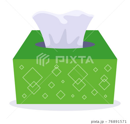 paper towels in a green cardboard box. 76891571