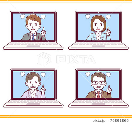 リモートワークと会社従業員 76891866