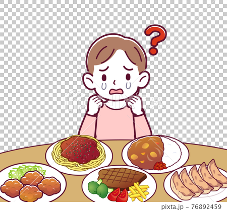 バイキンで食事をする人 76892459