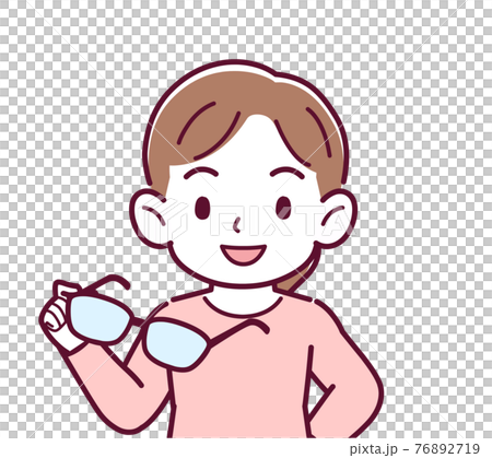 メガネを取った人 メガネを取った人 76892719