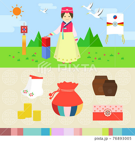少女 子供 伝統 76893005