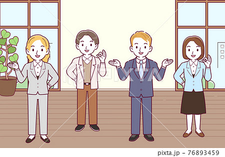 グローバル企業で働く皆さん グローバル企業で働く皆さん 76893459