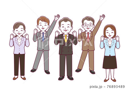 会社で働く人々 会社で働く人々 76893489