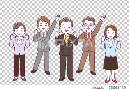 会社で働く人々 会社で働く人々 76893489