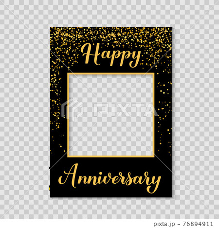 Happy Anniversary Photo Booth Frame On A のイラスト素材