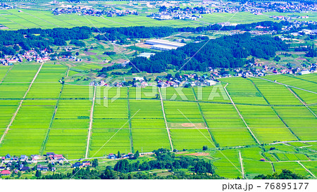 夏の田園風景 夏の田園風景 76895177