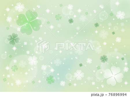 春の素材28クローバー背景緑のイラスト素材