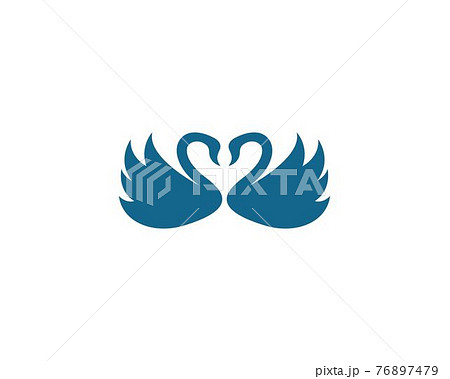 Swan logo Template vector 76897479